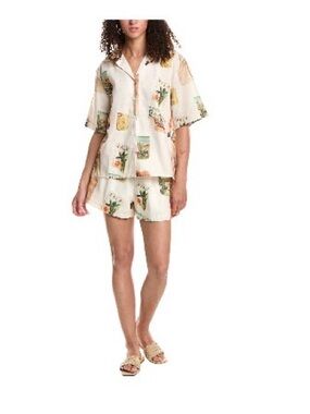 Beulah Style Matching Short Set Size Small-Palm Desert Print